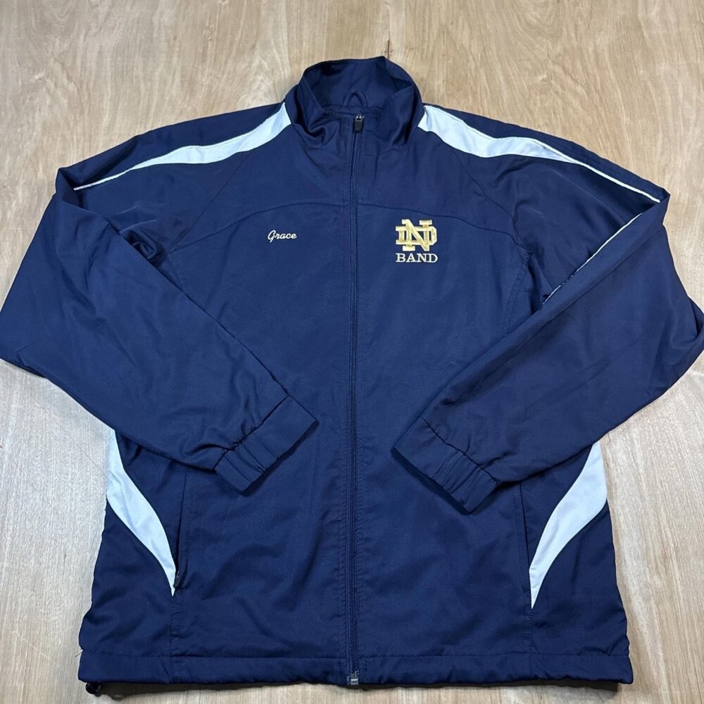 Norte Dame Unisex Long Sleeve Full Zip Band Jacket Size Medium